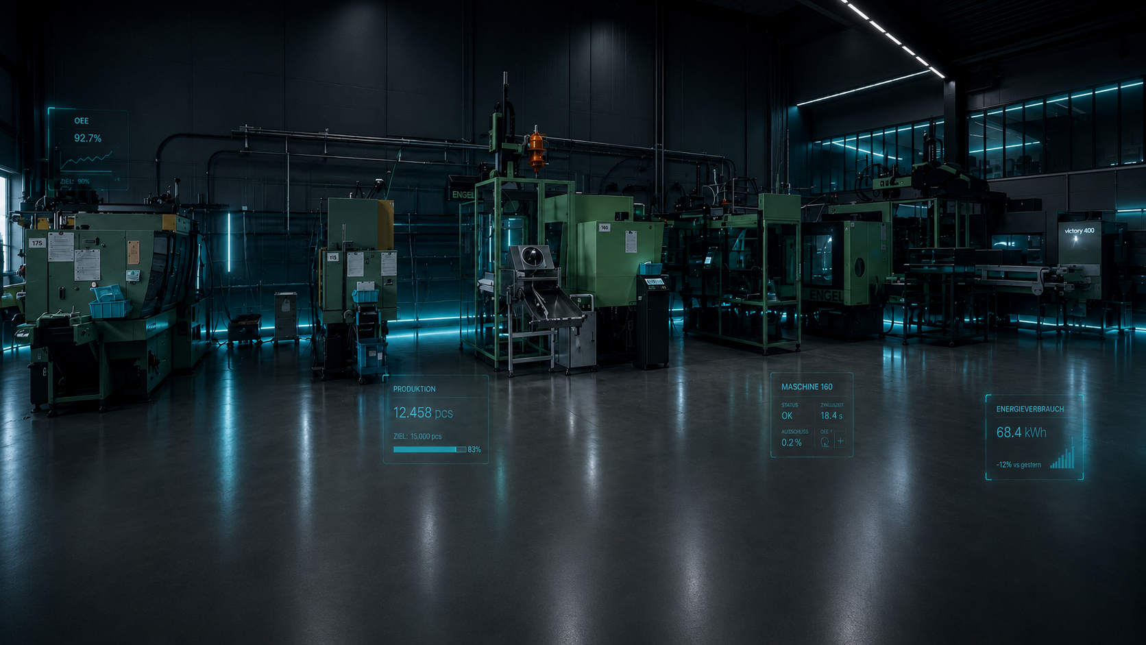 Vernetzte Spritzgussfertigung mit digitaler Maschinenüberwachung bei der Kunststoff Neugier GmbH